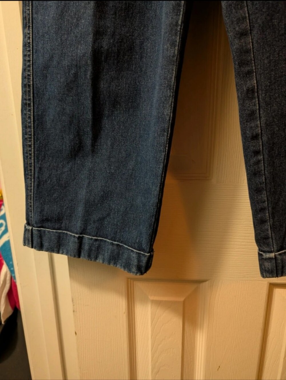 Vintage 90s Y2K Liz Claiborne LizWear Cropped Wide Leg Jeans Women’s Blue Denim - Picture 5 of 16
